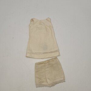 Vintage Francie Barbie Doll Tennis Outfit White Shorts and Top 1960's